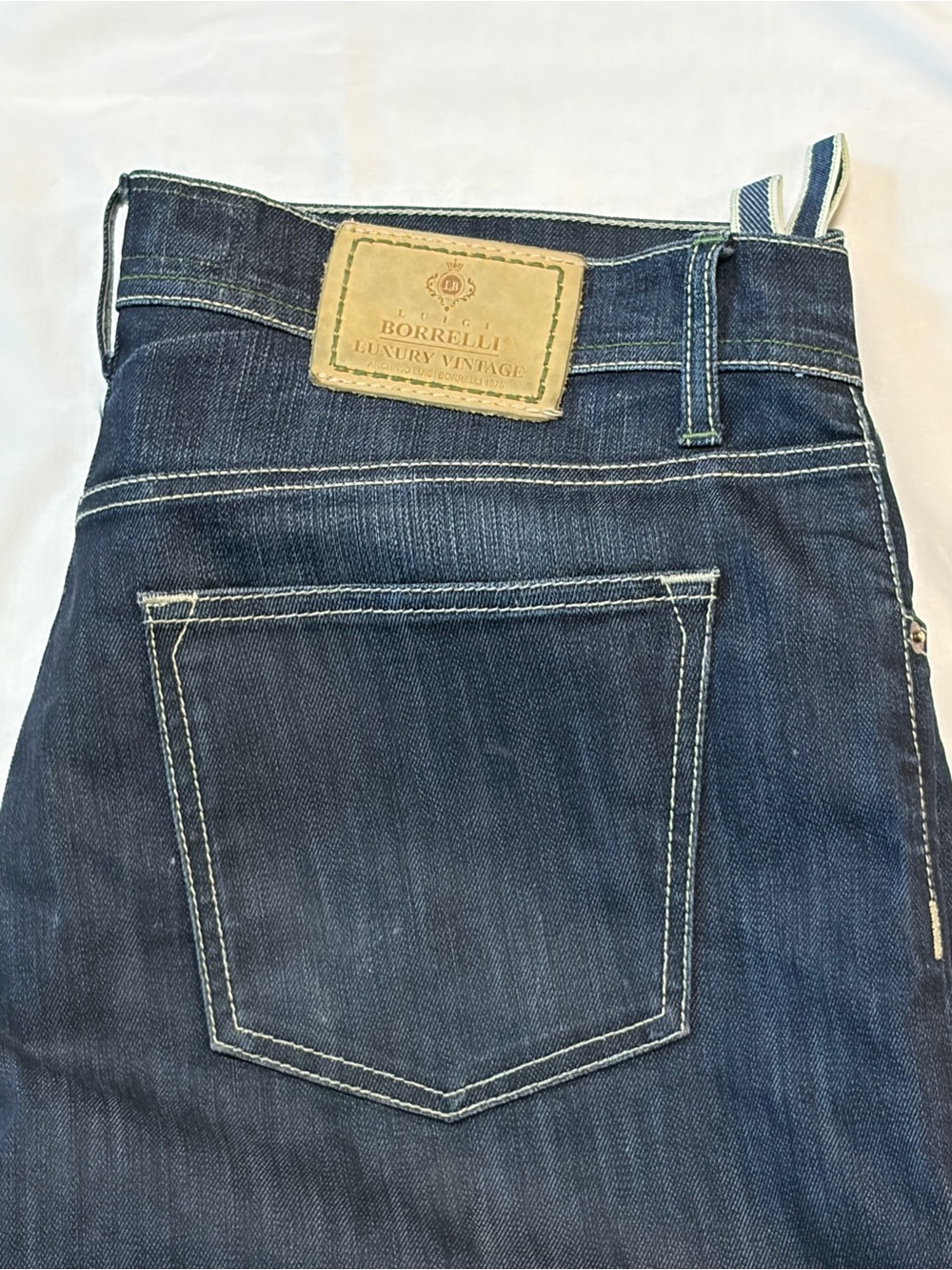 Borrelli made in Italy Blue Men's Jeans - Luxury Vintage